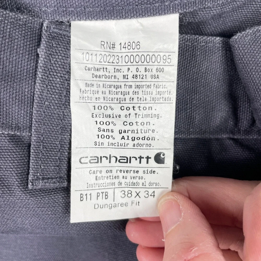 Carhartt dungaree fit